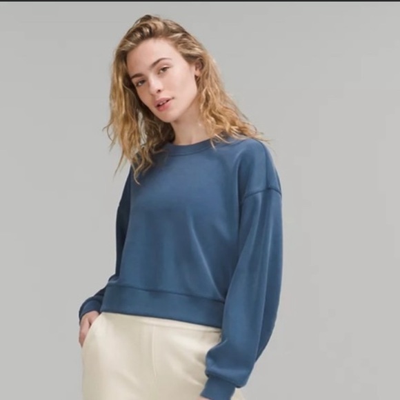 lululemon athletica Tops - Lulu Softstreme Perfectly Cropped Sweatshirt